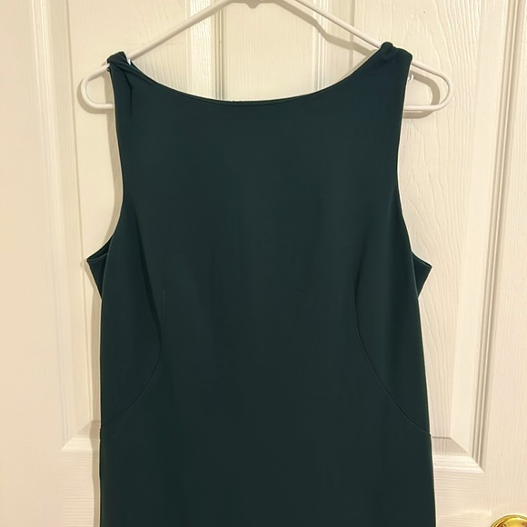 MM Lafleur Lydia Twist Strap Sheath Dress in Forest Green New Size 16 - Picture 6 of 14